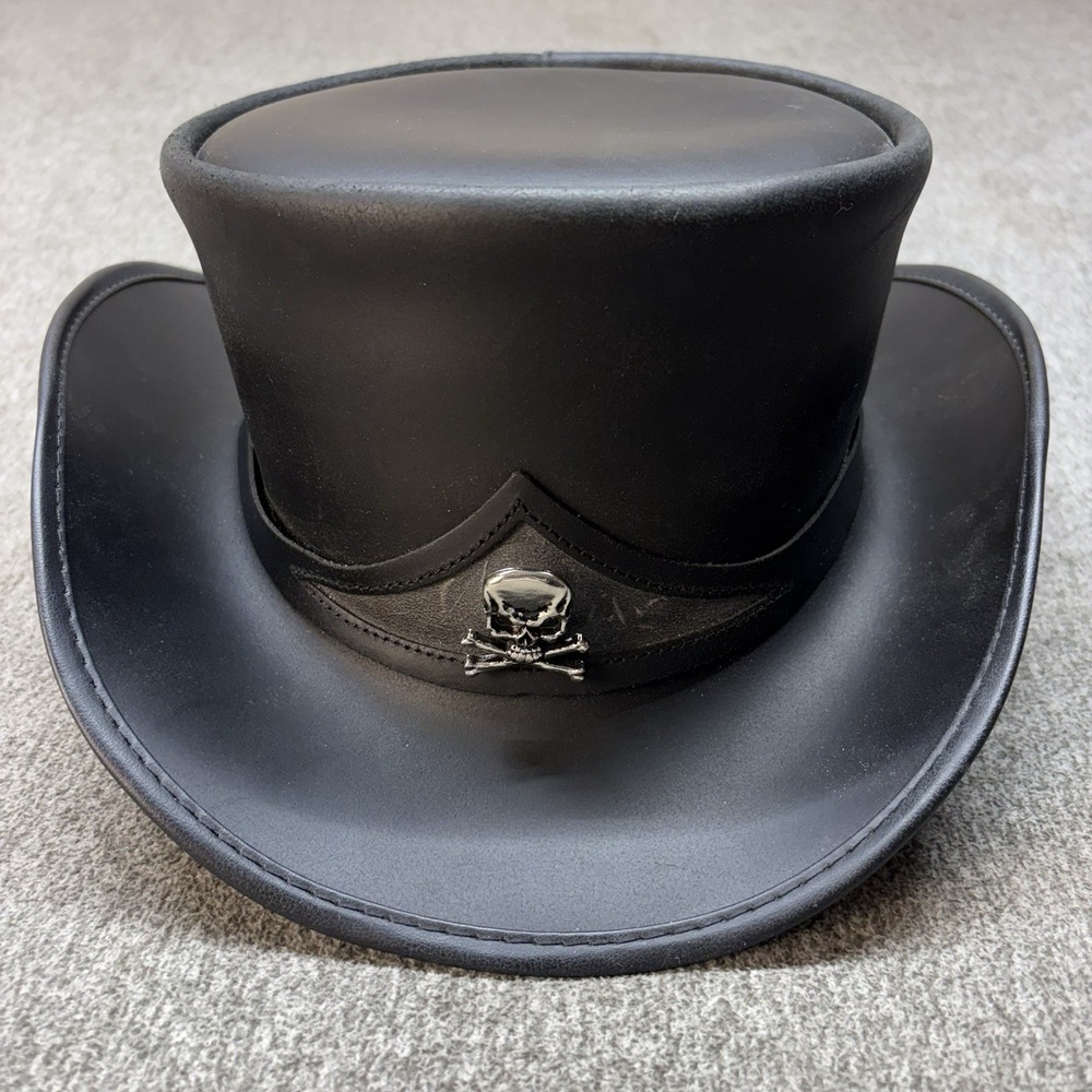 Pale Rider Buffalo Band Voodoo Hatter American Hat Makers USA Made Sz XXL Black